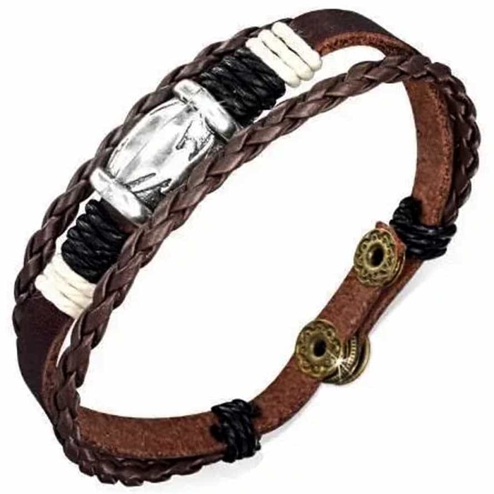 Armband "Stylish Leather". 