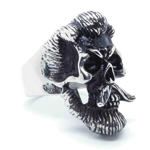 Master skull biker ring