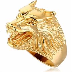 Stor varg herrring guld