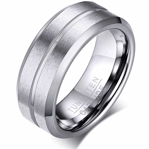 Tunn linje tungstenring