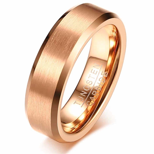 Rosegold tungsten karbidring PFX10