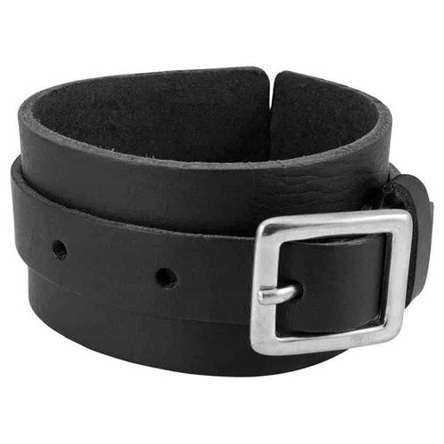 Svart BOKK läderarmband deluxe