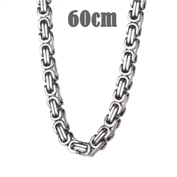 Big Hawn halsband i matt stål 60cm / 7mm