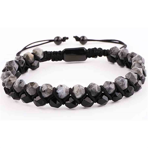 Netao armband mat facetterad natursten.