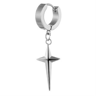 Big stars örhänge i rostfritt stål.