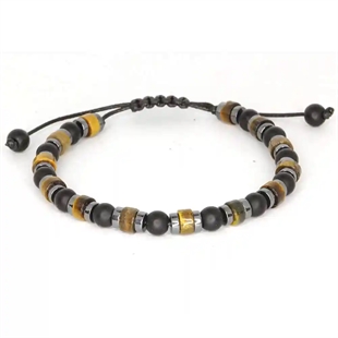 Armbandset – Läderarmband & Pärlarmband i maskulin design