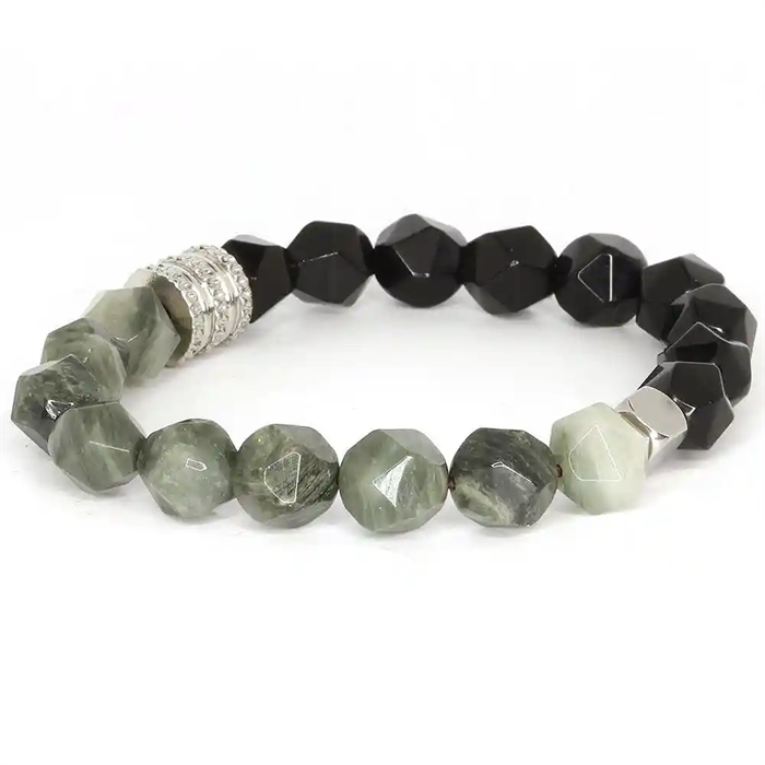 Nordic Balance – Armband med gröna naturstenar