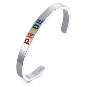 Armband Pride armband i rostfritt stål.
