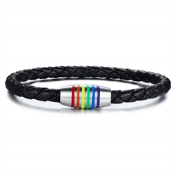 Pride armband i bololäder