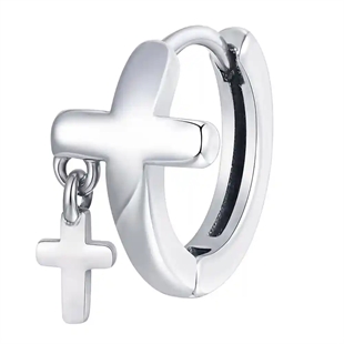 Herrörhänge i rostfritt stål med dubbelt korsdesign