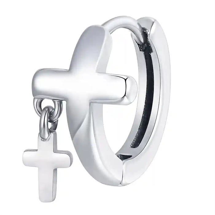 Herrörhänge i rostfritt stål med dubbelt korsdesign