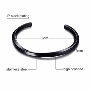 Armband Skruvarmband i IP Blackcoat stål