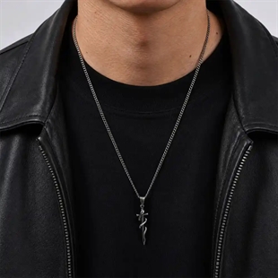 Serpentis – Herrhalsband med svärd och orm