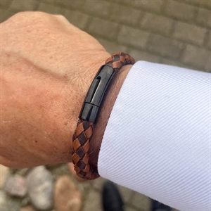 Armband läder Mörk / Ljus 