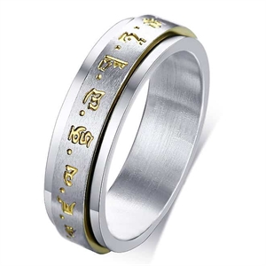 Buddhistiska spinnring 316L