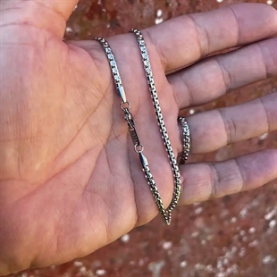 Steel Core Chain – 3mm Herrhalsband i 316L Stål (60 cm)