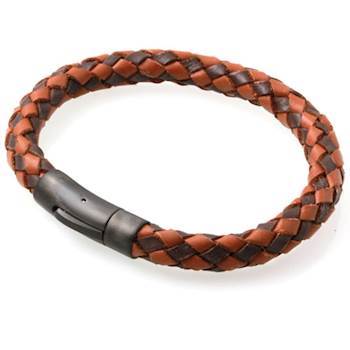 Läderarmband Mörkbrun 