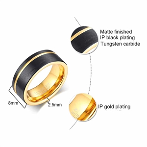 Greek volfram ring (Tungsten)
