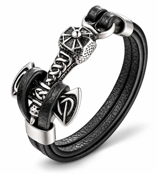 Thors-hammare armband stål