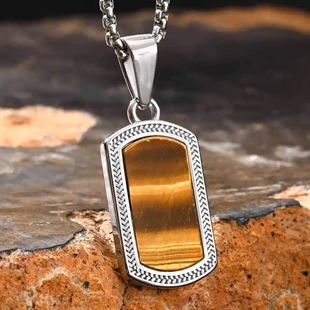 tigereye halsband för män