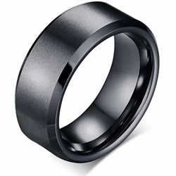 F6 Artan tungstenring svart matt