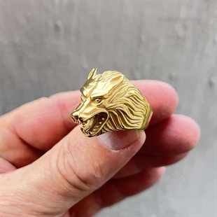 Stor varg herrring guld